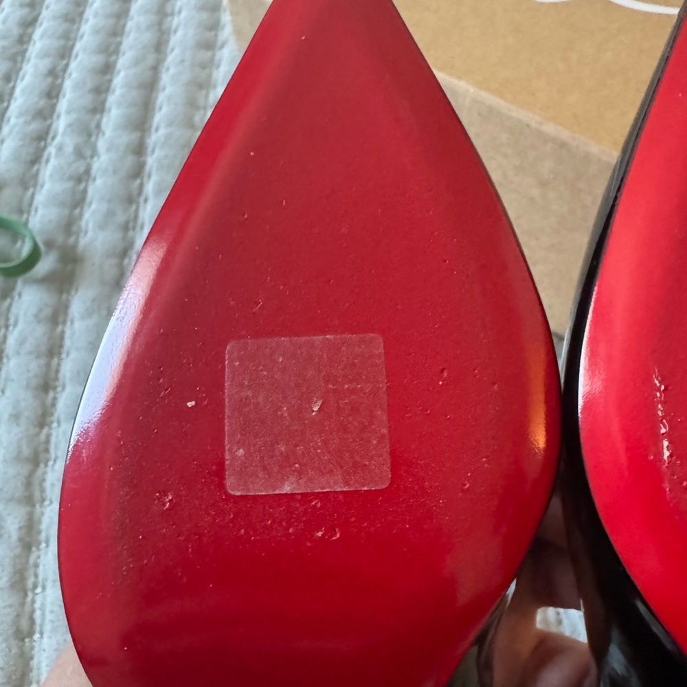 Christian Louboutin Black Patent Leather Heels - Picture 8 of 12
